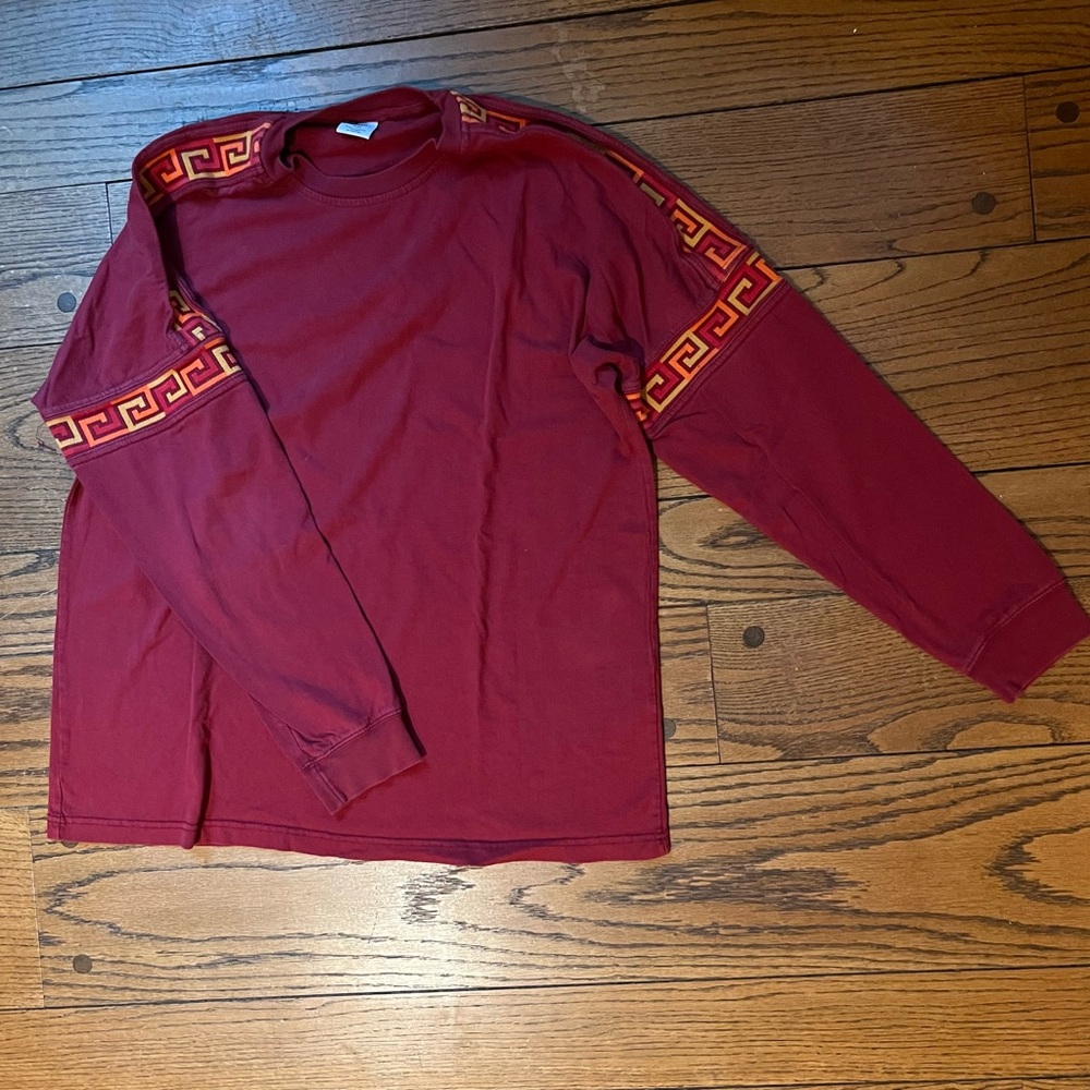 Red Urban Outfitters Retro Long Sleeve